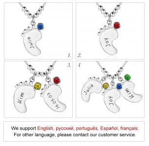 Personalized Birthstone Necklace JEWJONE101415